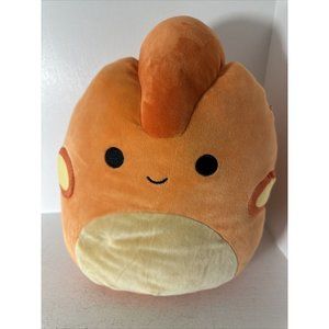 Squishmallows 11" Nichelle the Orange Dinosaur with Fuzzy Head Plush Toy